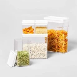 8"W X 4"D X 11.5"H Plastic Food Storage Container With Snap Lid Clear - Brightroom™ 6 8"W X 4"D X 11.5"H Plastic Food Storage Container With Snap Lid Clear - Brightroom™ -Brightroom GUEST 3ab3dcb9 0183 4302 8946 e180bb55b581