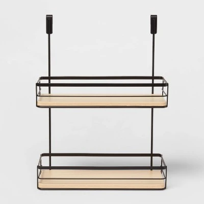 Over The Cabinet Tiered Shelves With Wood - Brightroom™ 4 Over The Cabinet Tiered Shelves With Wood - Brightroom™ - Image 4