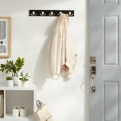 Modern Octopus 5 Rail Nickel Hooks Black - Brightroom™ 1 Modern Octopus 5 Rail Nickel Hooks Black - Brightroom™