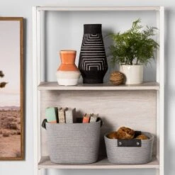 11" Decorative Coiled Rope Basket - Brightroom™