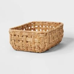 Rectangular Twisted Open Checkered Weave Basket - Brightroom™ -Brightroom GUEST 514258d4 7e89 434a bb0b bbdf991578bf