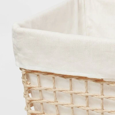 L Tapered Woven Basket With Liner - Brightroom™ 2 L Tapered Woven Basket With Liner - Brightroom™ - Image 2