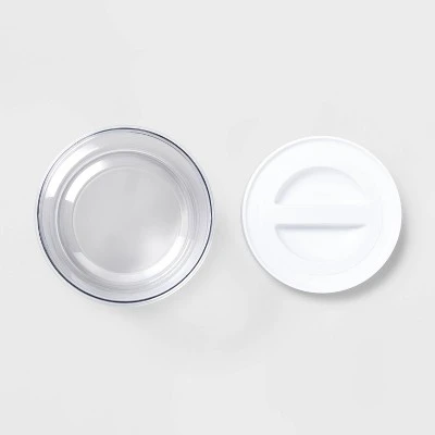 3pc Round Airtight Canister Set White - Brightroom™ 2 3pc Round Airtight Canister Set White - Brightroom™ - Image 2