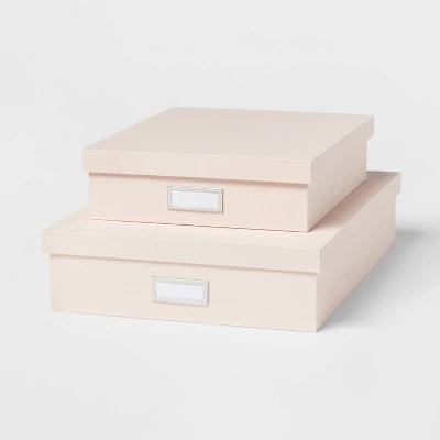 Canvas Desk Storage Box Set Of 2 - Brightroom™ 4 Canvas Desk Storage Box Set Of 2 - Brightroom™ - Image 4