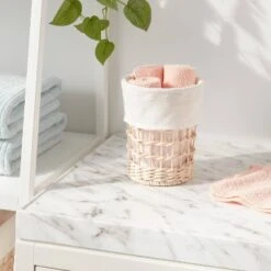 Round Woven Basket With Liner - Brightroom™